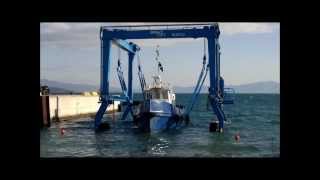 CROC LIFT 80ton  Amphibious travel lift for Cantieri Navali Casa Italy [upl. by Malas19]