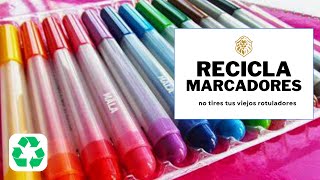 Cómo SACAR LA TINTA de tus MARCADORES 🔀 RECICLA rotuladores viejos [upl. by Whitford]