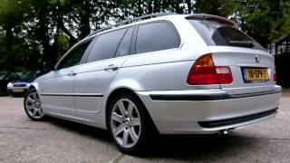 BMW E46 330d Touring met maatwerk RVS uitlaatsysteem vanaf turbo EPS Uitlaten BV [upl. by Tala]