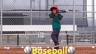 ⚾️Kids BASEBALL Batting Practice👦🏽👧 [upl. by Odey]