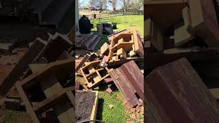 Deck Demo Aftermath diy deck demo [upl. by Yeca]