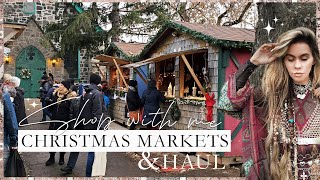 3 CHRISTMAS MARKETS IN 1 DAY amp HAUL  SHOP WITH ME amp VLOG [upl. by Charters]