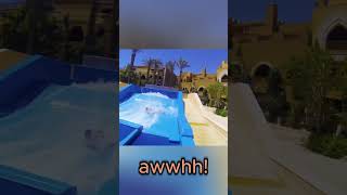 Flowrider Surfing Spin Egypt  Huge Fail [upl. by Illoh]