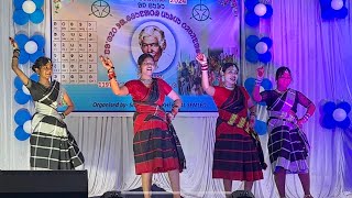 Sasang lumang saree dance gurumaha sambalpur santali santalivideo [upl. by Naitsabes]