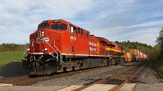 FRESHLY PAINTED CP 8074 at Palgrave MAY 7 2024 [upl. by Esinek977]