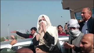 Bushra Bibi stepped out of the car near the Hazara Interchange rest area [upl. by Yellac630]