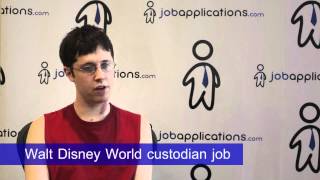 Disney Interview  Walt Disney World Custodian [upl. by Martinic262]