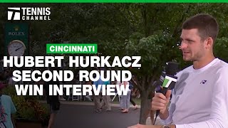 Hubert Hurkacz Details Torn Meniscus  Cincinnati Second Round [upl. by Anaujit]