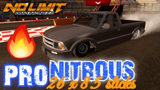 S10 PRO NITROUS CLASS  NO LIMIT DRAG RACING 20 TUNE [upl. by Healey]