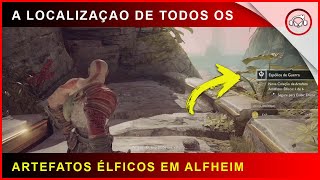 God of war A localização de todos os artefatos em Alfheim  Super dica [upl. by Emelda]