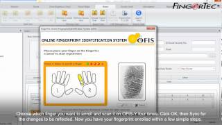 Ingress  Fingerprint Enrolment by OFIS Scanner [upl. by Reppiks]