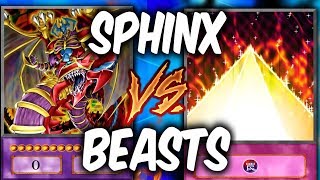 SACRED BEASTS vs PYRAMID OF LIGHT SPHINX DECK Yugioh God Card Duel [upl. by Dare571]