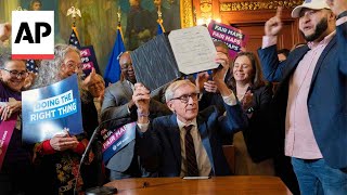 Wisconsin Gov Tony Evers signs new legislative maps into law [upl. by Nylrehc679]