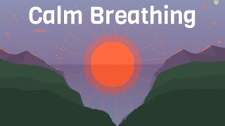 Calm Sunrise Breathing Animation  HRV Resonant Coherent Breathing [upl. by Rowley]