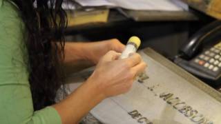 How a Bronze Grave Marker is made  Part 1 Set Up Bronze Headstone Bronze Cemetery Marker [upl. by Burnside]