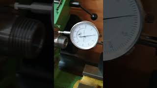 Checking the spindle on a myford lathe lathe runout lathe myford lathecut [upl. by Raynold]