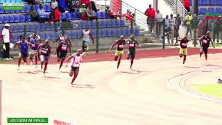 Mens 4x100m Final African Senior Athletic Championships Trials 2024 [upl. by Cohligan]