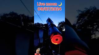 Moon 🌝 moon telescope moonphoto astrophotography space astronomy shortvideo shortsfeed [upl. by Inaffets]