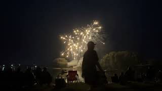 Video 2 Oshkosh Wisconsin 2024 fireworks in Menominee Park [upl. by Aicilaf470]