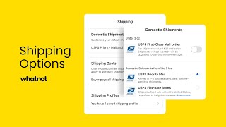 Shipping Options on Whatnot [upl. by Konyn274]