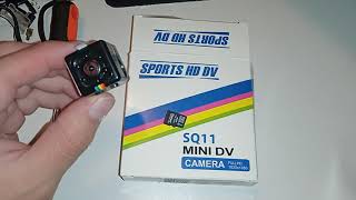 Sports HD DV SQ11 Mini DV camera Full HD 1080p  TEARDOWN  dead battery [upl. by Nosreffej]