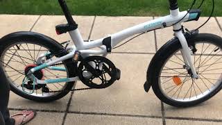 How I unfold amp fold up Btwin tilt 500 bike in less than a minute [upl. by Kaela]