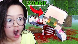 MOMON amp FannyTjandra JADI ZOMBIE di MINECRAFT ft BANGJBLOX [upl. by Arinayed]