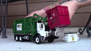 First Gear Wittke FrontLoader Garbage Truck with Custom Accessories [upl. by Erotavlas]