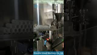 Automatic tube filling and sealing machine for toothpaste hand cream cleansing milk sunscreen [upl. by Sidman962]