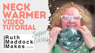 Make a Neck Warmer Sewing Tutorial Quick and Easy [upl. by Gati]