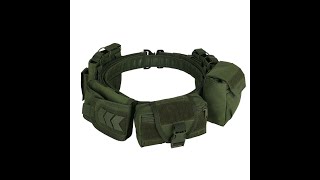 Yakeda Tactical Duty Belt Gun Belt YD2012 Green Color [upl. by Adnik]