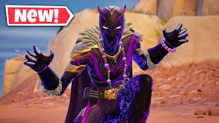 NEW SHURI BLACK PANTHER Skin Gameplay In Fortnite [upl. by Harriette574]