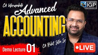 CA Inter  ADVANCED ACCOUNTS  New Syllabus  SEP 2025  Lecture 1  CA Rohit Sethi [upl. by Ashlin]