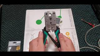 Proskit CP376VR RJ45 crimper TEST [upl. by Lipcombe513]