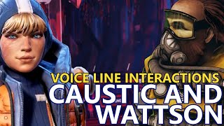 Caustic amp Wattson Interaction Voice Lines  Season 5 Apex Legends [upl. by Alidus]