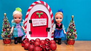 Christmas supplies  Elsa amp Anna toddlers are shopping  Barbie dolls [upl. by Bryn142]