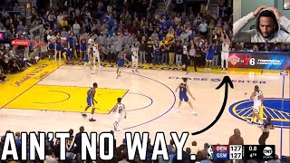 Most Fraudulent Shot Ive EVER SEEN REACTION To WARRIORS at NUGGETS HIGHLIGHTS  January 4 2024 [upl. by Korenblat957]