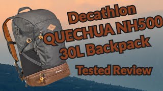 Decathlon Quechua NH500 30L Hiking Backpack ABSOLUTE BARGAIN Honest Review During 100km Hike [upl. by Etteneg]