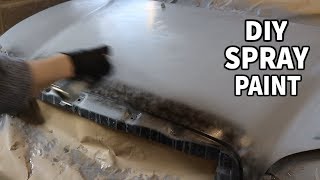 How to Paint Your Car using Rattle cans Paintjob [upl. by Ecinrev292]