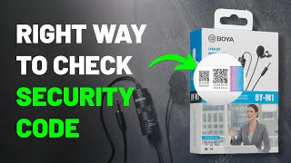 This is the right way to check Security Code of Boya BYM1 Mic  How to check Boya Mic Authenticity [upl. by Spracklen538]