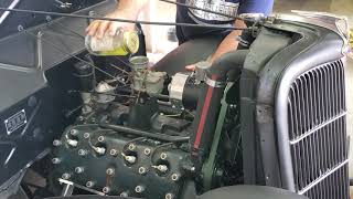 1935 Ford Flathead V8 First Start [upl. by Nahsab]