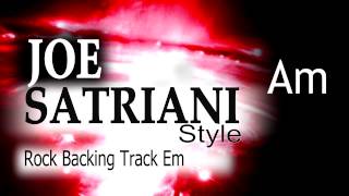 Rock Guitar Backing Track Joe Satriani Style 2 Em 137bpm [upl. by Einohtna]