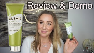 ELEMIS SUPERFOOD VITAL VEGGIE MASK  REVIEW amp DEMO [upl. by Anelrahc]