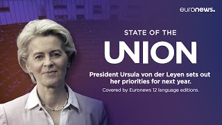 Live Ursula von der Leyen delivers her annual State of the Union speech [upl. by Nosde]