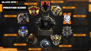 ALL Black Ops 6 Prestige Rewards SHOWCASE Operators Blueprints amp MORE [upl. by Ynnavoeg]