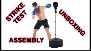 Free Standing Punching BagReflex Bag STRIKE TEST UNBOXING ASSEMBLY [upl. by Shaffert502]