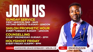 HOLYGHOST FRIDAY SERVICE WITH PROPHET ELIEZER OSWALD AWUYEH [upl. by Kerwon]