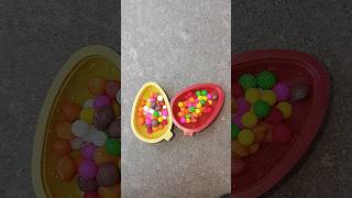 Kinder joy egg with colorful yums bounties 🎊shorts ytshorts kinderjoy kinderjoyegg [upl. by Anitnegra]