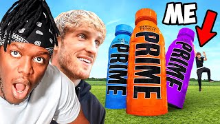 I Built KSI amp Logan Paul Giant Prime Bottles [upl. by Moraj]