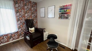 Pedicure Setup 2023Home Based Nail Tech [upl. by Ennairac]